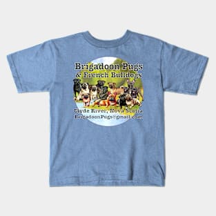 Brigadoon Pugs & French Bulldogs Kids T-Shirt